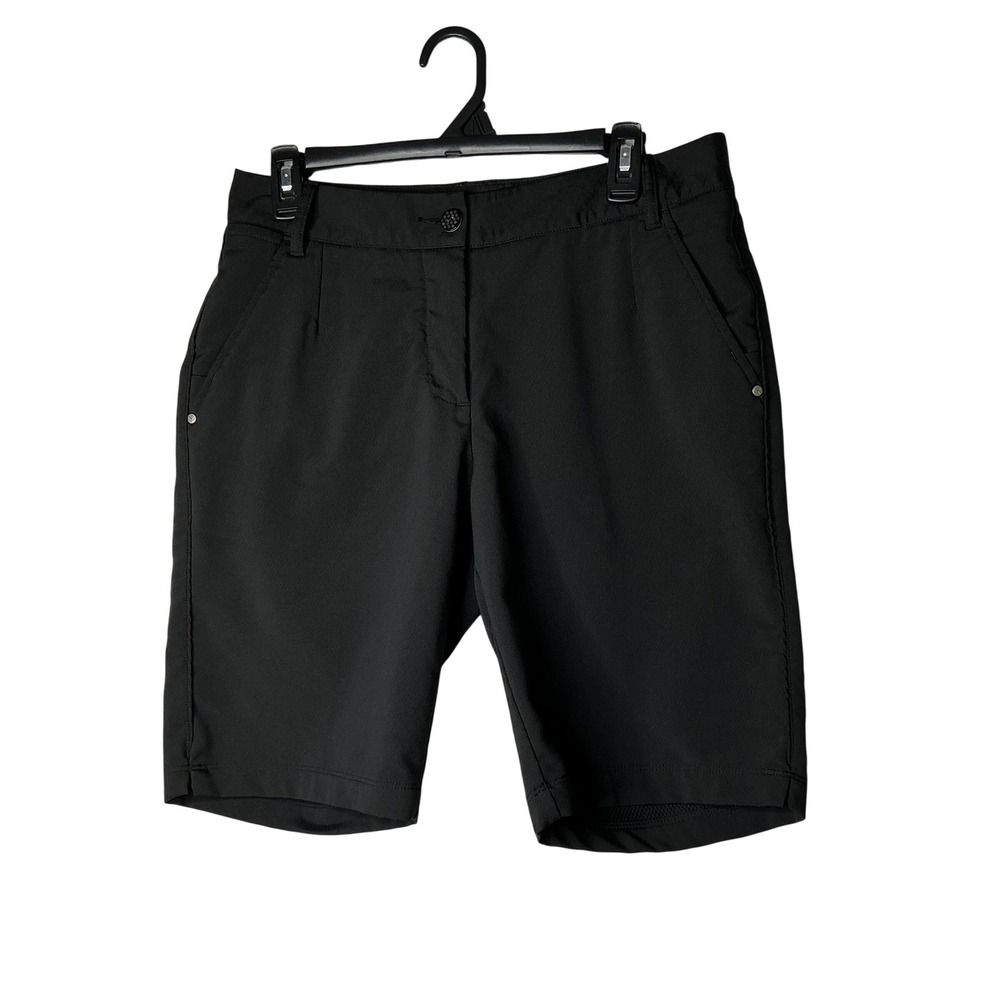 Puma Golf Shorts‎ Womens Black Performance Athletic Activewear Size 10 32 Waist